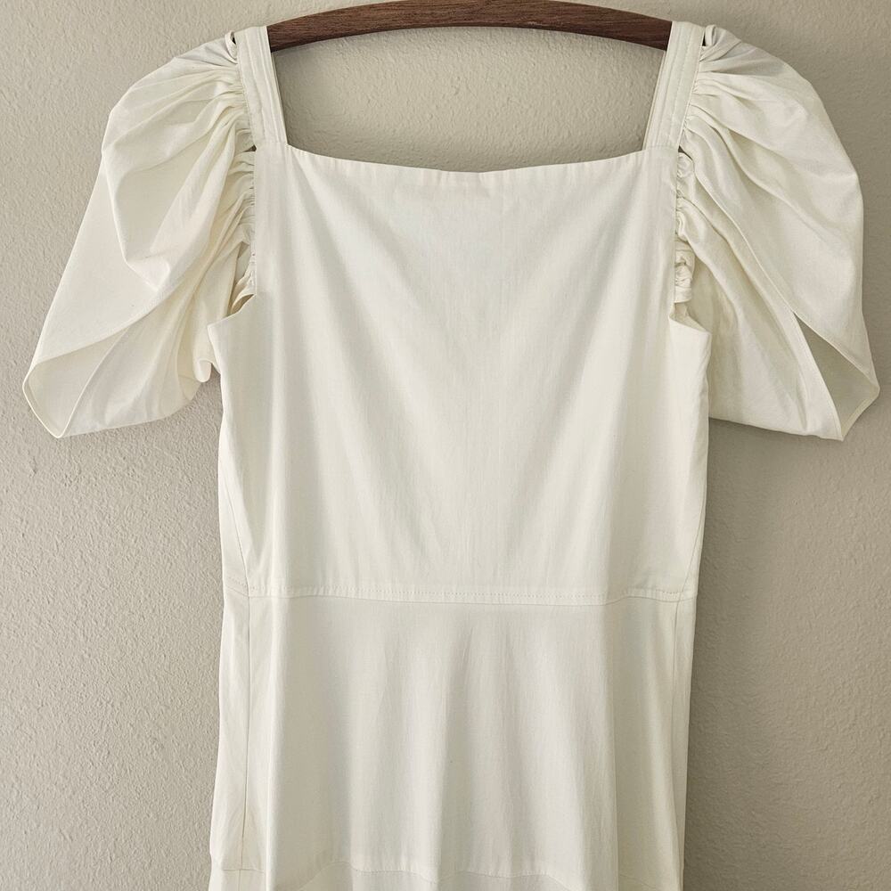 Cult Gaia Mina Dress Cream Ivory White Button Down Front Small - Picture 10 of 16